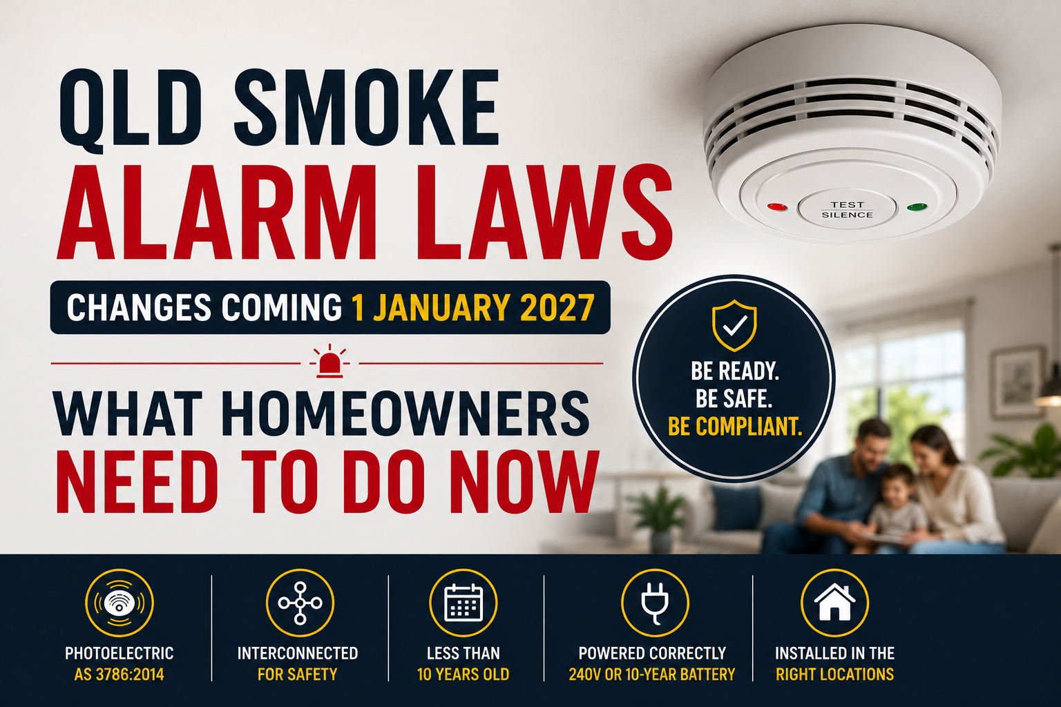 QLD Smoke Alarm Laws 2027: What Gold Coast Homeowners Need to Do Before 1 January